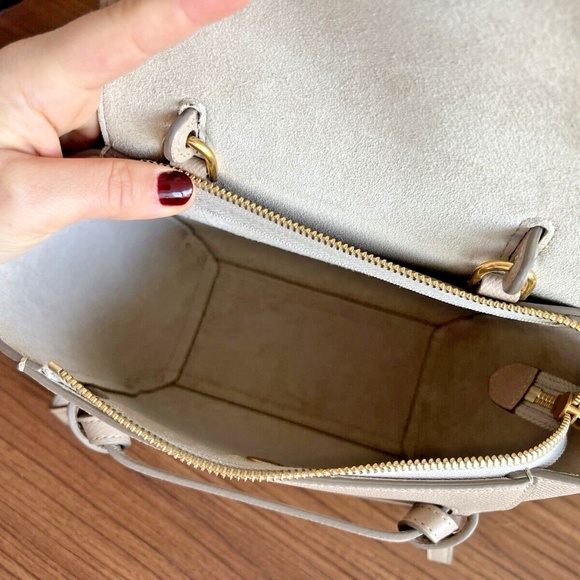 Authentic Celine Nano Belt Bag In Taupe - Picture 7 of 14